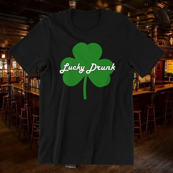 Lucky Drunk St Patrick's day shirt - Picture 2 of 7